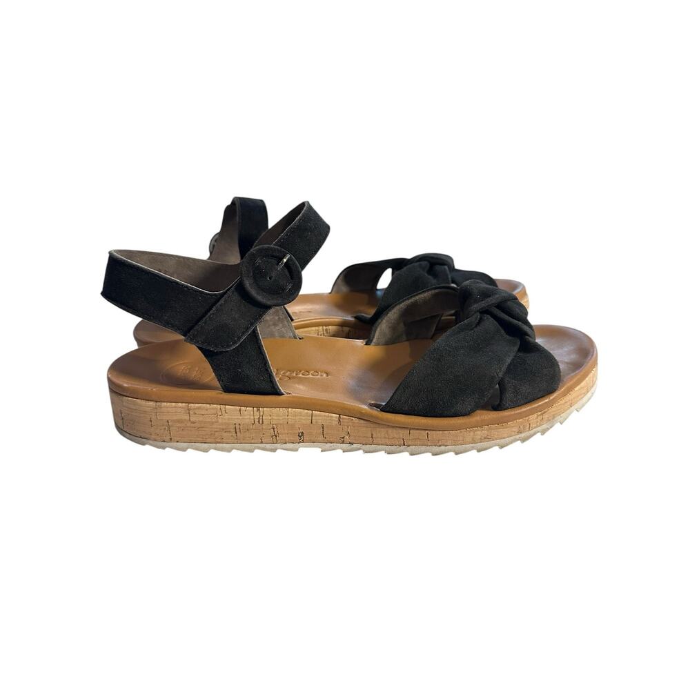 EUC Paul Green Trento Black Suede Platform Comfort Sandals Size 9 Austria